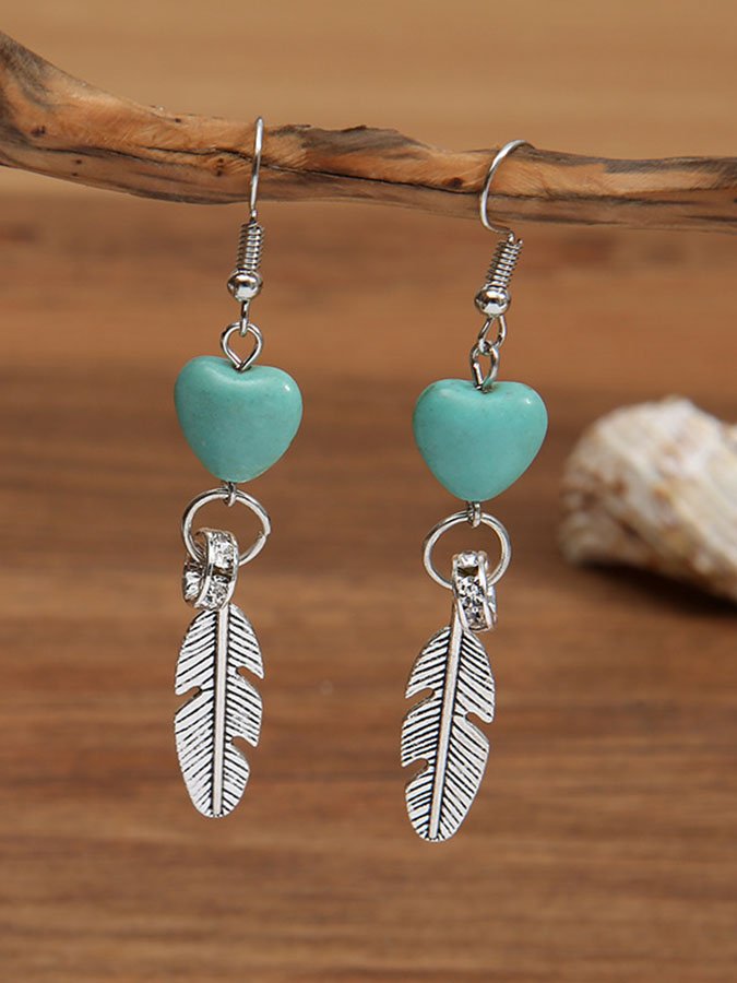 Heart Turquoise Earrings