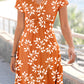 Leaf V Neck Elegant Dresses
