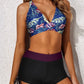 Sunflower Print Boxer Tankini