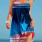 Flag Print Slip Dress