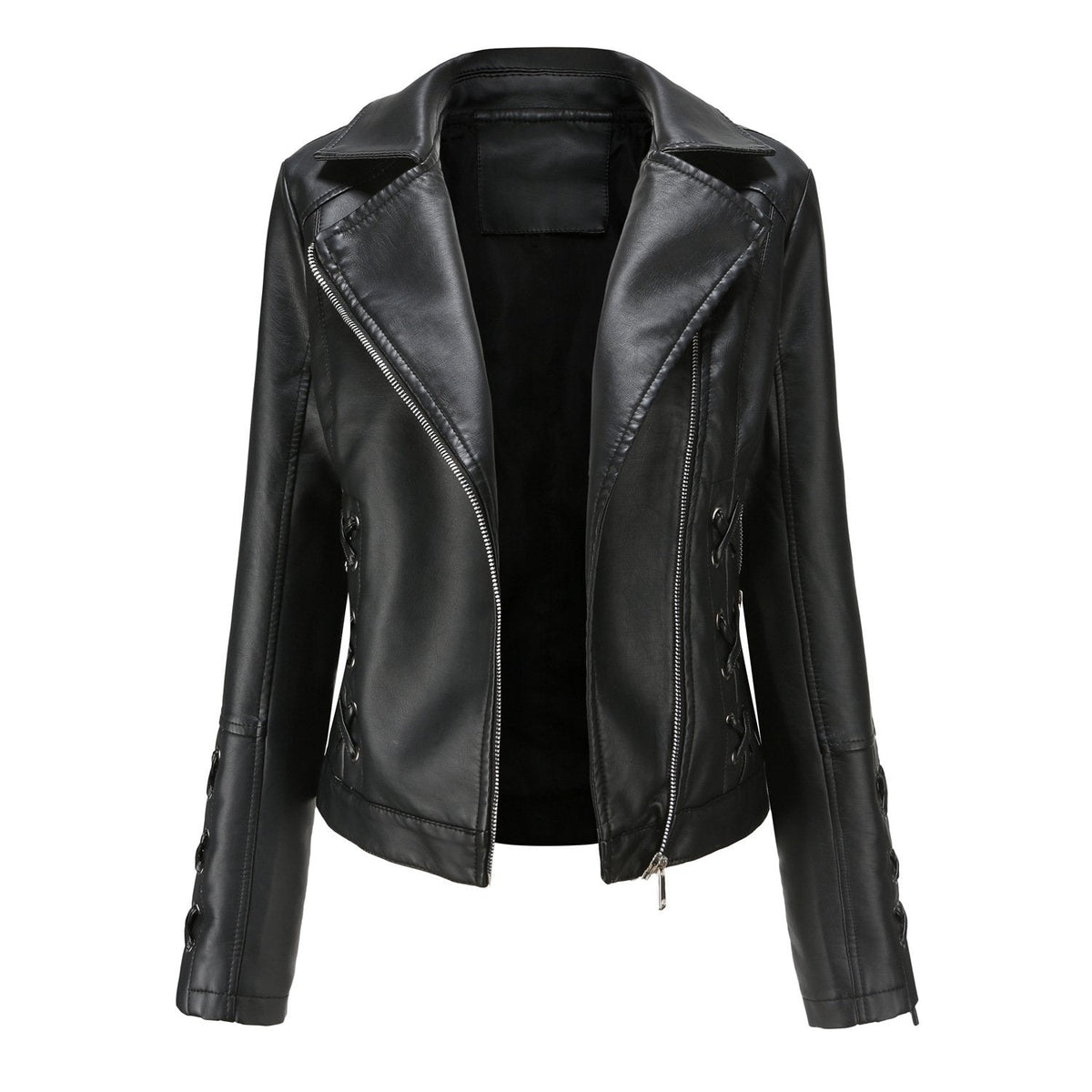Women's Plush Leather Jacket
