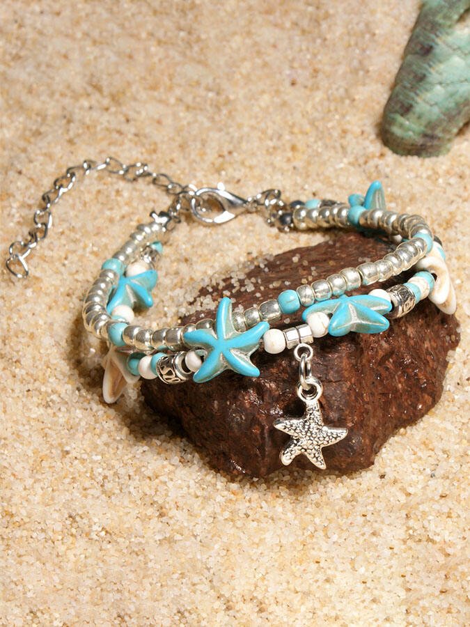 Turtle Turquoise Anklet