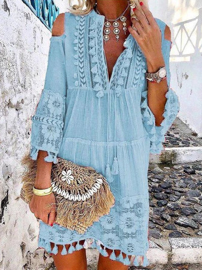 Bohemian Panel Lace Dress