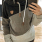 Farbblock Lässige Sweatshirts mit Kapuze