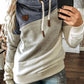 Farbblock Lässige Sweatshirts mit Kapuze