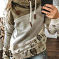 Farbblock Lässige Sweatshirts mit Kapuze