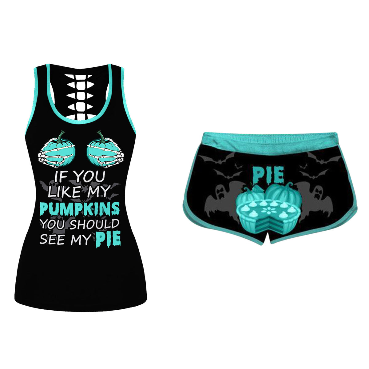 Halloween Sleeveless Tank Top Set