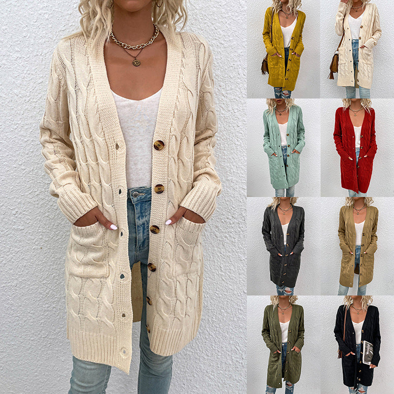 Women Casual Loose Cardigans Long Sleeve Sweater