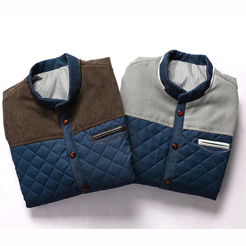 2022 New Spring Autumn  Loose Stand-up Collar Men's Jacket