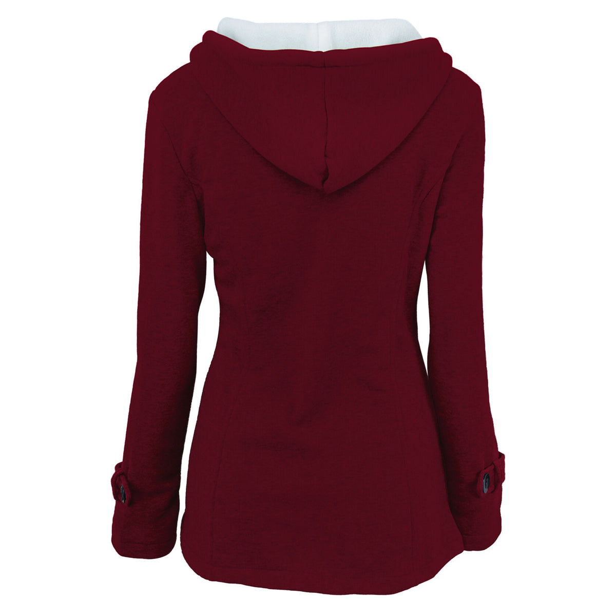 Casual Warm Plush Lined Hooded Jacket Coat