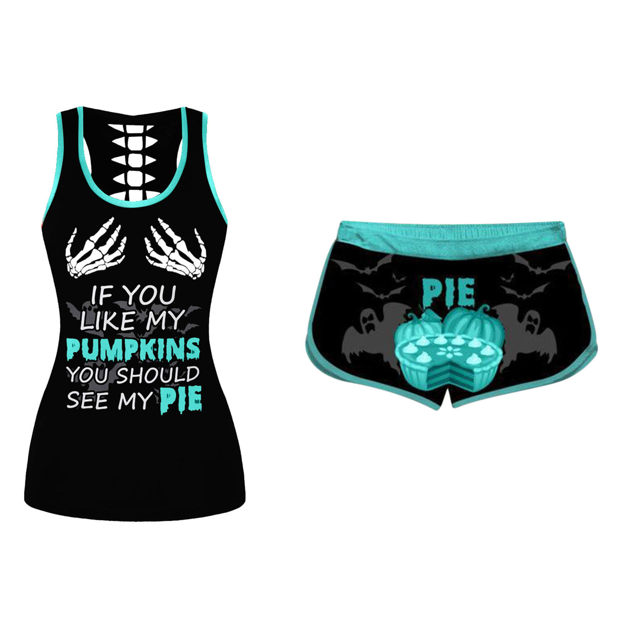 Halloween Sleeveless Tank Top Set