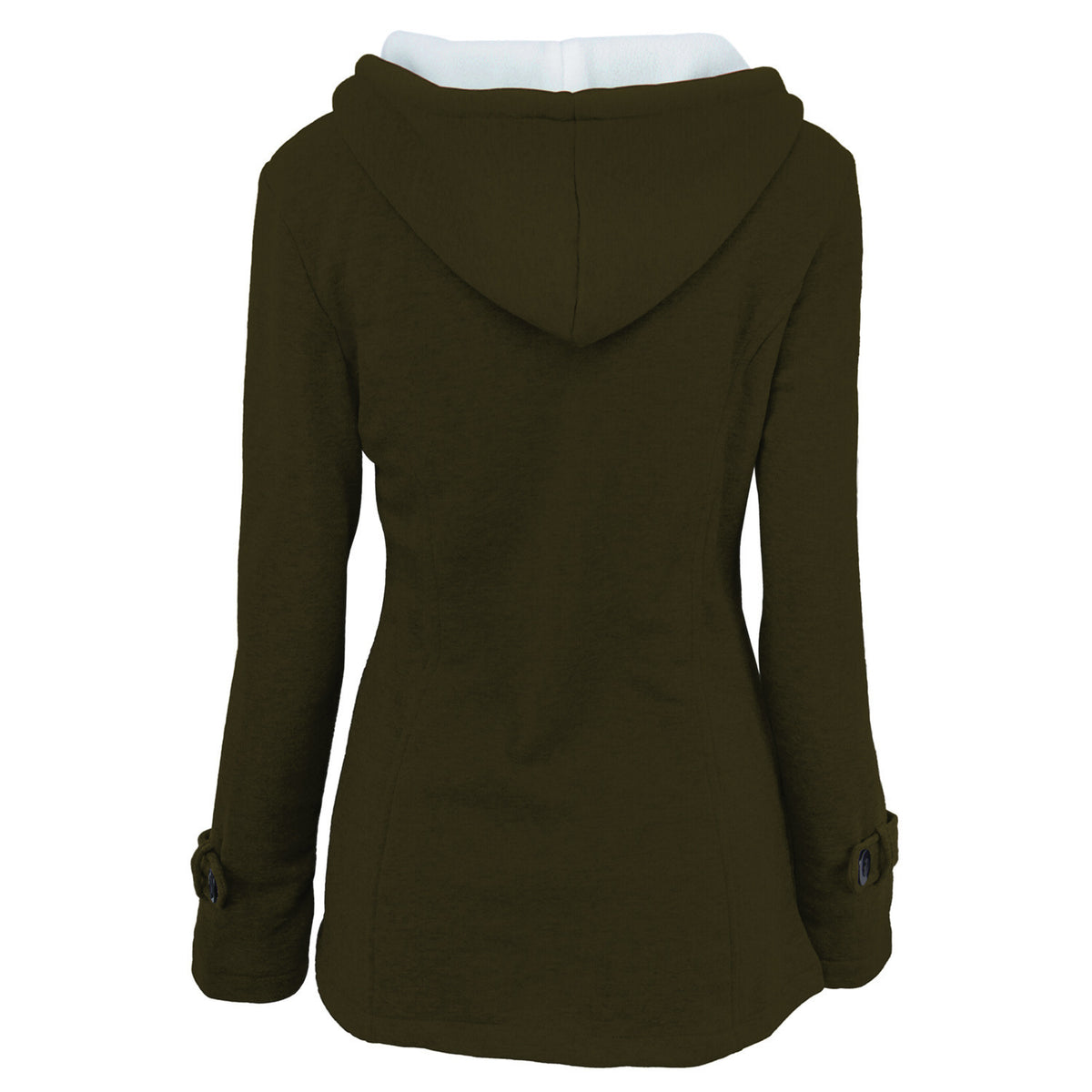 Casual Warm Plush Lined Hooded Jacket Coat