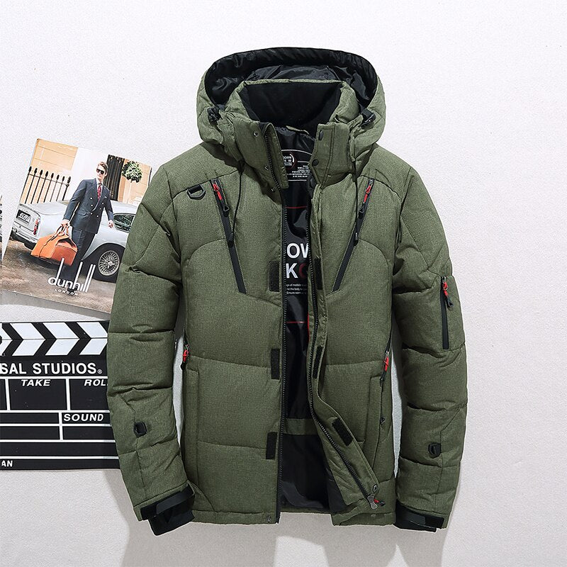 White Duck Parka Down Winter Warm Jacket