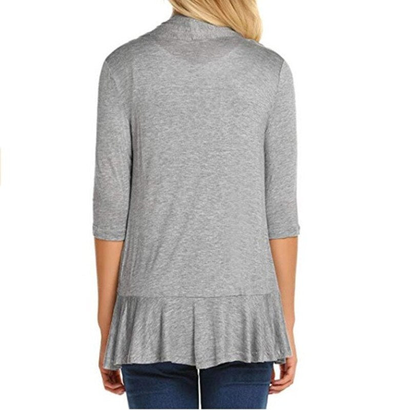Women's Casual Lightweight Open Front Long Sleeve Cardigans