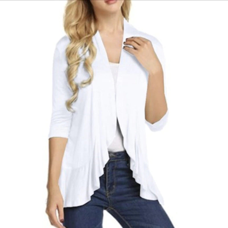 Women's Casual Lightweight Open Front Long Sleeve Cardigans
