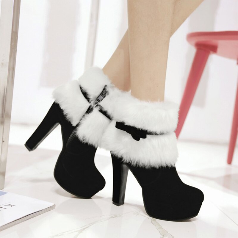 Winter Women Boots Christmas Ankle Boots