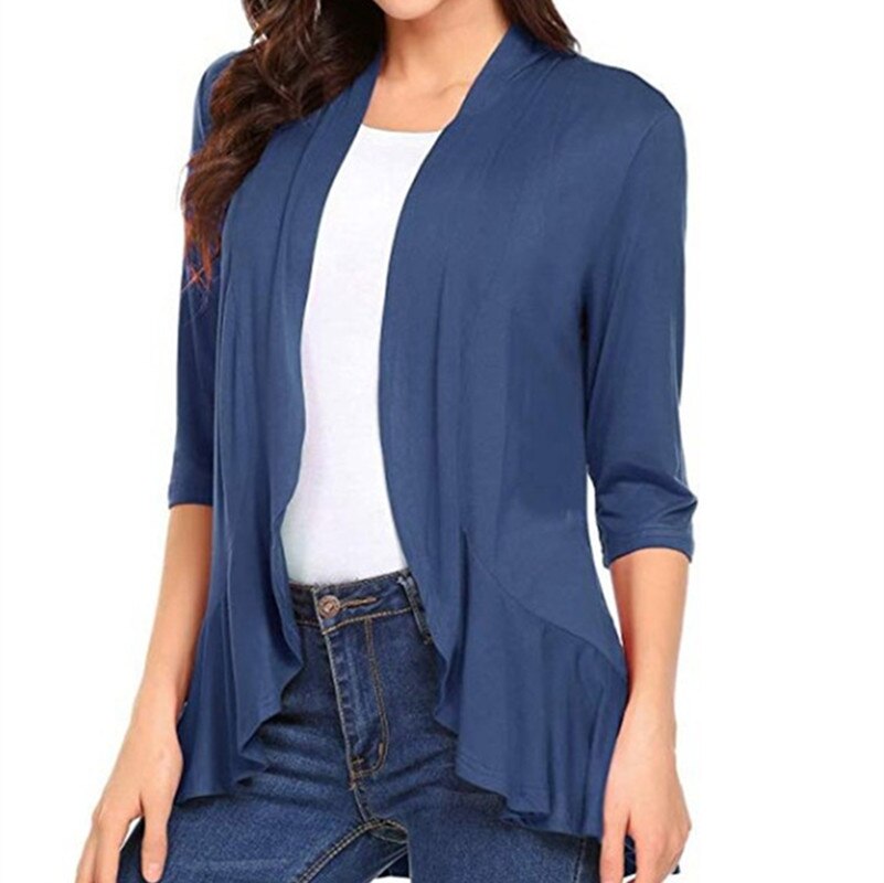 Women's Casual Lightweight Open Front Long Sleeve Cardigans