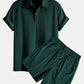 Short Sleeve Corduroy Polo Shirt & Corduroy Shorts