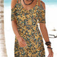 Off Shoulder Floral Printed Casual Dress