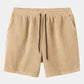 Corduroy Short Sleeved Revere Collar Shirt & Corduroy 5" Shorts
