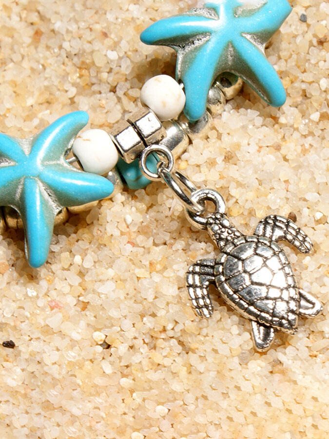 Turtle Turquoise Anklet