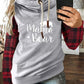 Farbblock Lässige Sweatshirts mit Kapuze