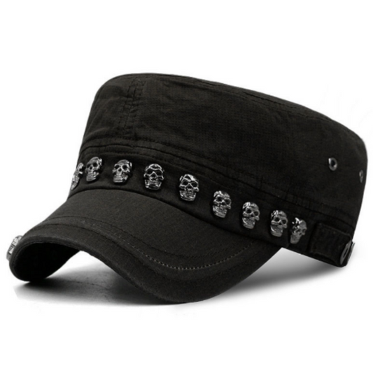 Skull Army Hat