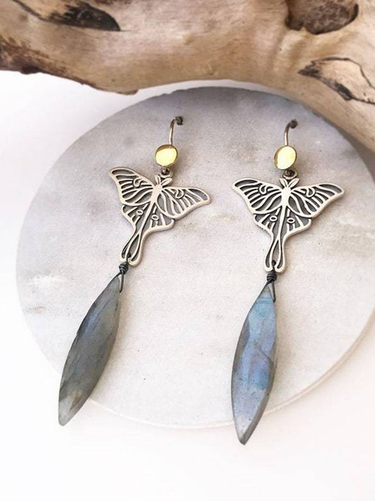 Butterfly Moonstone Earrings