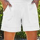 Casual Pure Slant Pocket Cotton And Linen Shorts