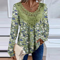 Fresh Long Sleeve Print Top