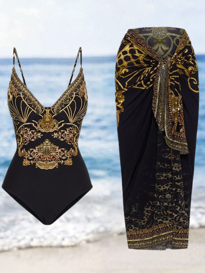 Fashion Print Swimsuit Set