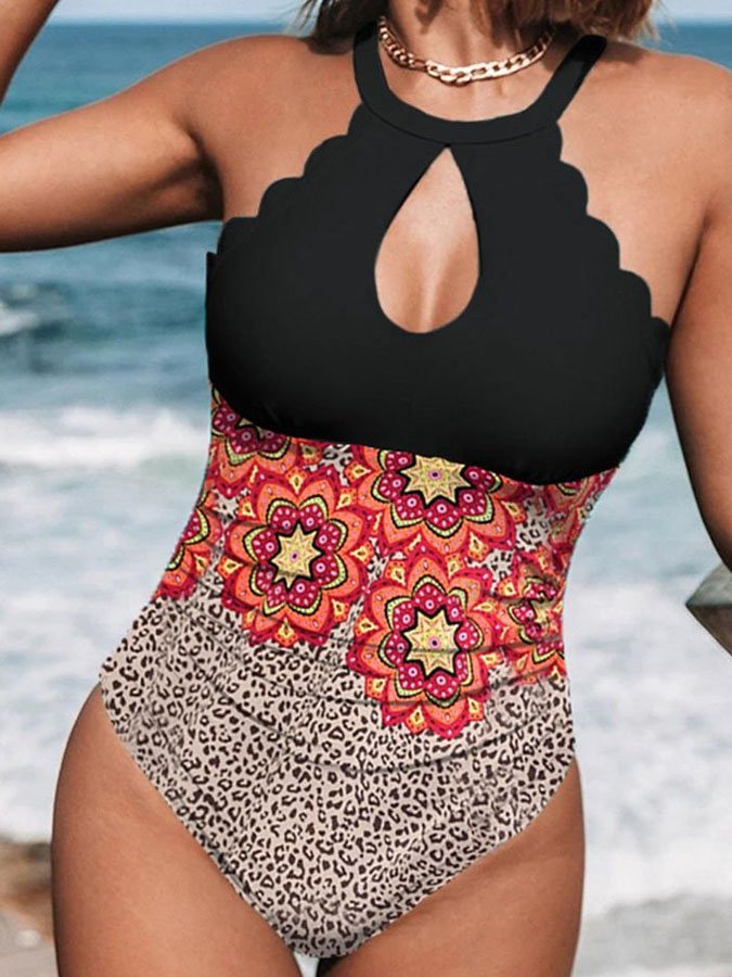 Printed Sexy One Piece Swimsuit