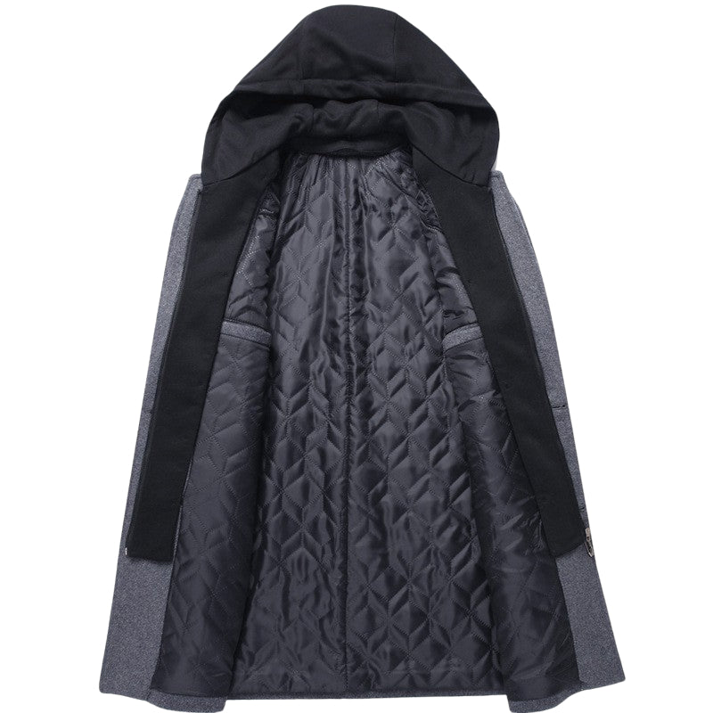 Mid-Length Woolen Coat