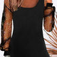 Women's Lantern Sleeve Knee Length Dress