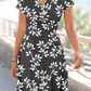 Leaf V Neck Elegant Dresses