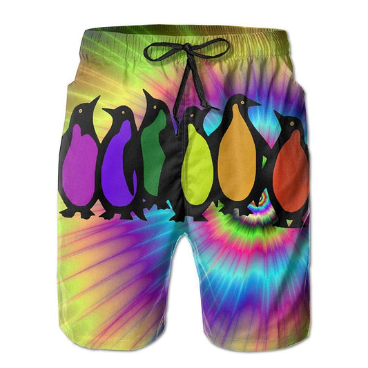 Funny Swim Trunks Gay Pride LGBT Rainbow - Swim Shorts