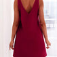 Women's Solid Sleeveless Above Knee Dresses