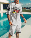 Mens MrHorsepower Printed Fashion Suit