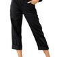 Plus Size Cotton Linen Solid Pocket Pants