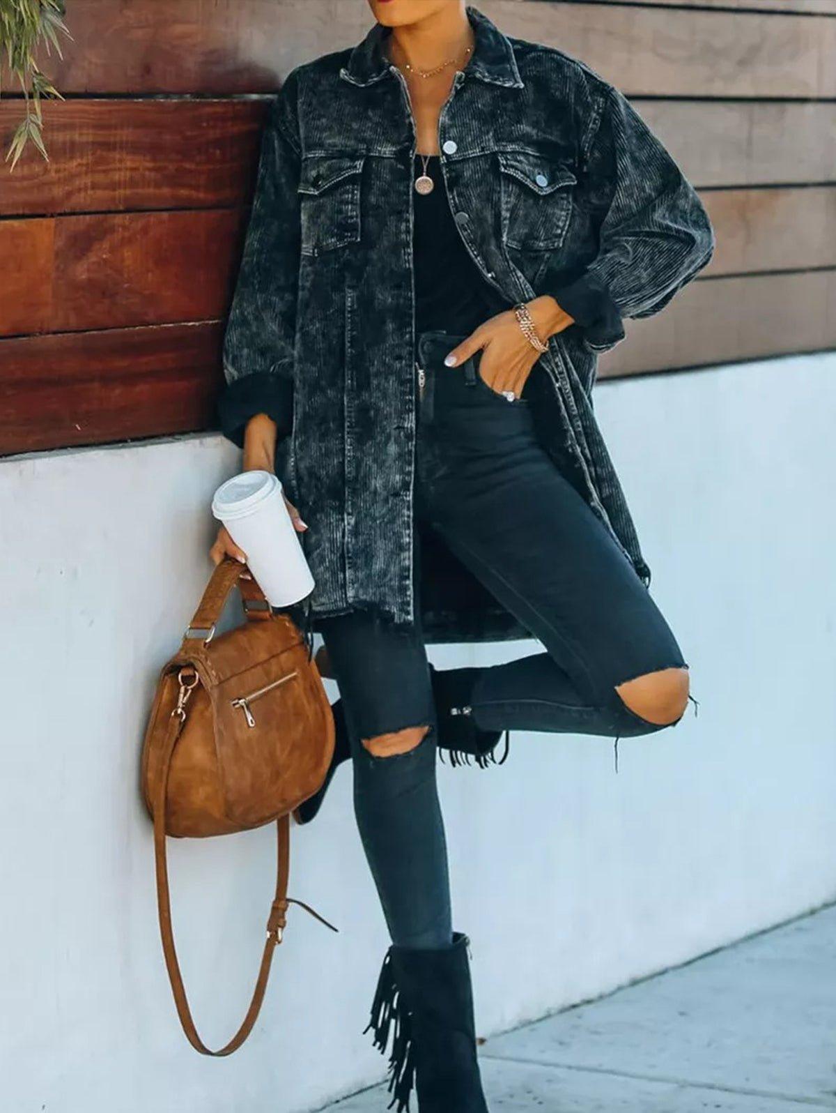 Retro Ripped Denim Jacket