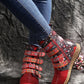Zip Side Geo Pattern  Ethnic Boots