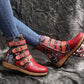 Zip Side Geo Pattern  Ethnic Boots