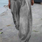 Floral Pattern Wide Leg Elastic Pants