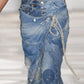 Ripped Stylish Distressed Knot Front Jeans