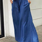 Elegant Tie High Waisted Wide-leg Pants