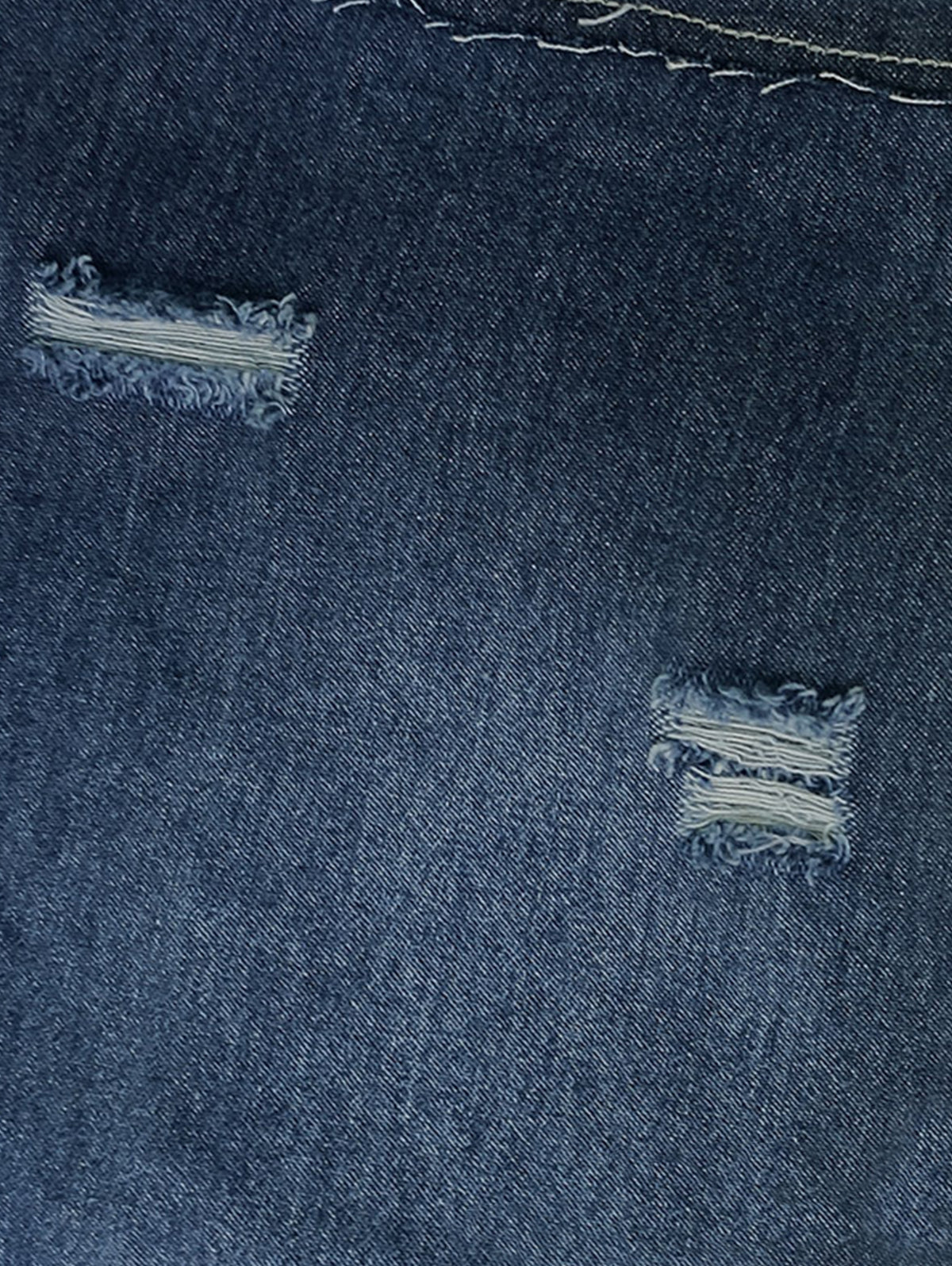 Women's Paneled Irregular Hem Denim Skirt