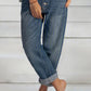 Loose Casual Denim Straight Leg Pants