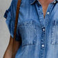 Casual Short Sleeve Slim Denim Dress
