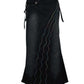 Retro Plain Spliced Mermaid Hem Denim Skirt