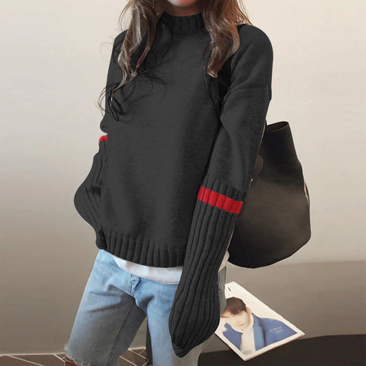 Comfy Round Neck Long Sleeve Sweater